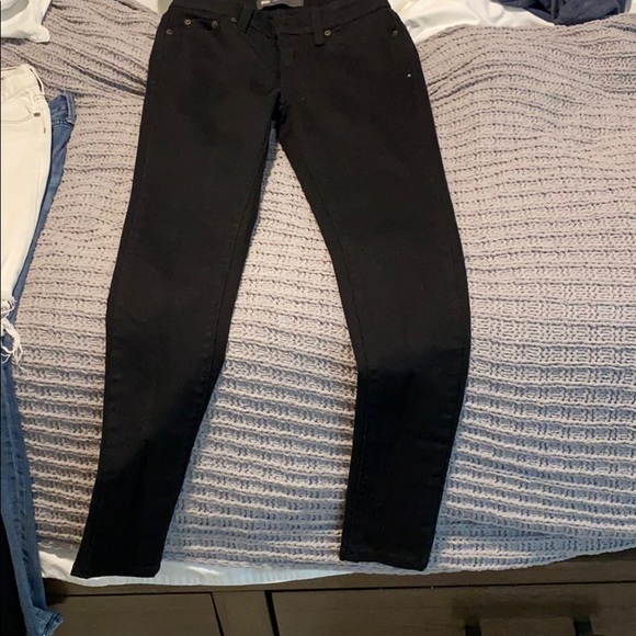Levi Strauss black stretch leggings - Picture 1 of 3